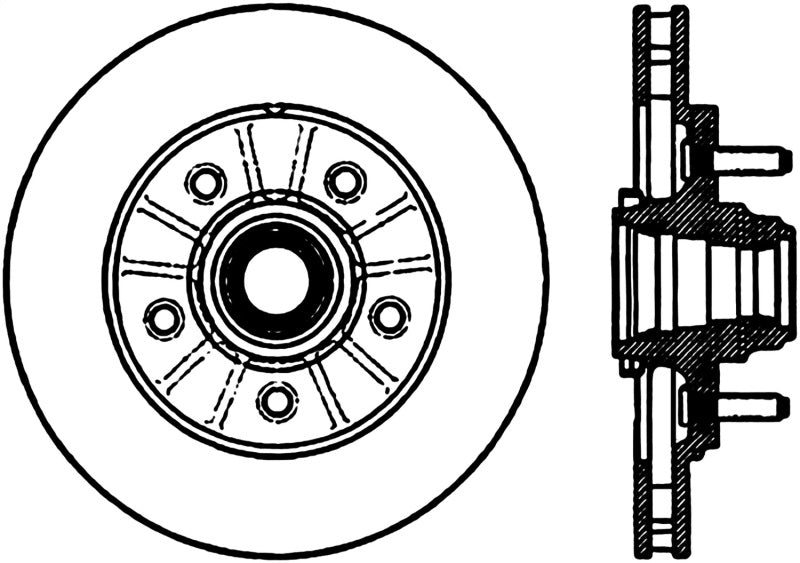 StopTech Power Slot 12/99-11/04 Ford F150 2WD Front Right Slotted CRYO Rotor