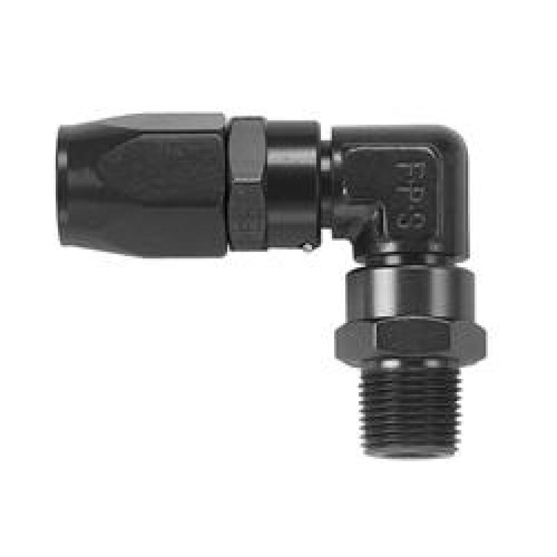 Fragola -10AN x 90 Degree x 3/4-16 (8) Hose End - Black