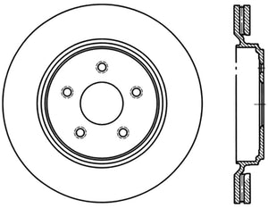 StopTech Power Slot 06-08 Cadillac XLR-V SC / 06-09 Corvette (Z51) Rear Right Slotted CRYO Rotor