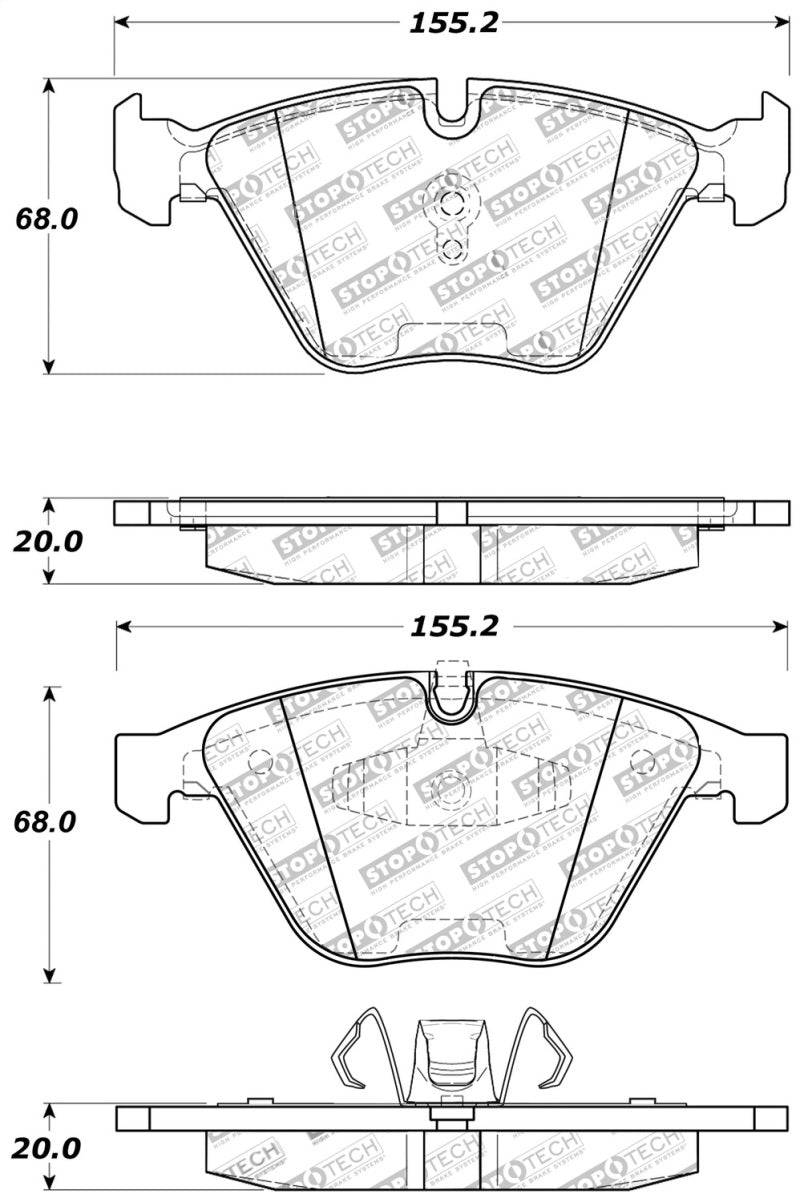 StopTech Performance Brake Pads