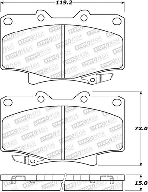 StopTech Street Brake Pads - Front/Rear