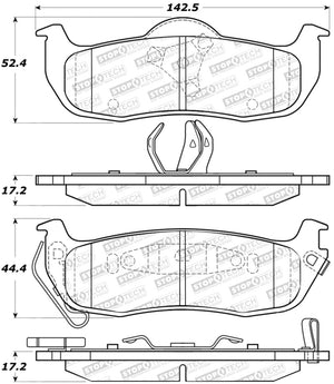 StopTech Sport Brake Pads w/Shims and Hardware - Front