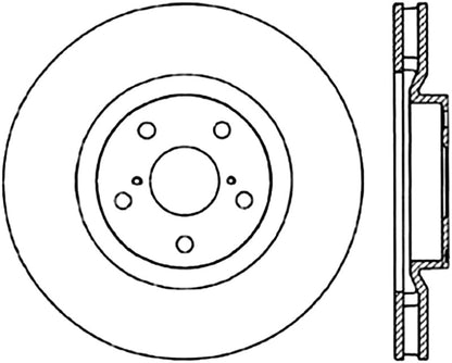 StopTech Power Slot 5/93-98 Supra Turbo Front Left SportStop CRYO Slotted Rotor