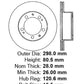 Stoptech 89-94 Porsche 911 Cryostop Premium High Carbon Rotor - Front