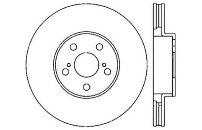 StopTech 03-08 Pontiac Vibe / 05-09 Scion tC / 03-08 Toyota Matrix Front Left Drilled Rotor