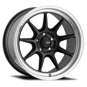 Konig Countergram 18x11B 5x114.3 ET15 Matte Black / Matte Machined Lip