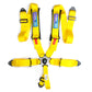 NRG 5PT 3in. Seat Belt Harness / Cam Lock - Yellow