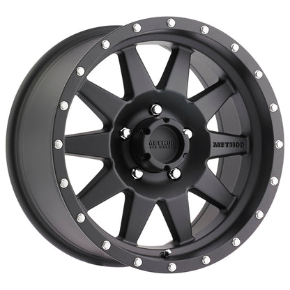 Method MR301 The Standard 17x9 -12mm Offset 5x4.5 83mm CB Matte Black Wheel