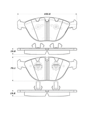 StopTech Street Touring 06-09 BMW M5 E60 / 07-09 M6 E63/E63 Front Brake Pads