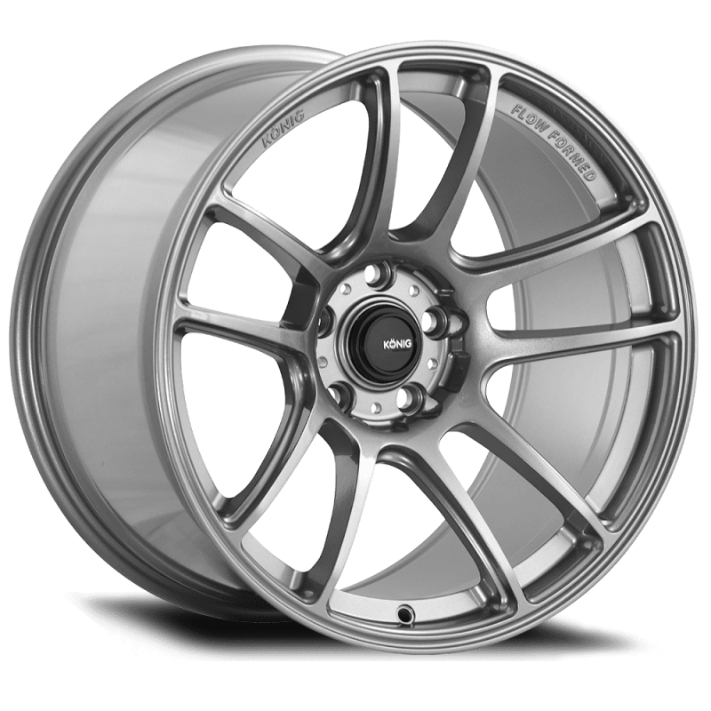 Konig Heliogram 19X9.5 5X114.3 ET25 Titanium Metallic Knurled Bead Flow Formed