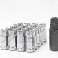 Wheel Mate 14x1.50 Monster Open End Silver Lug Nut - Set of 20