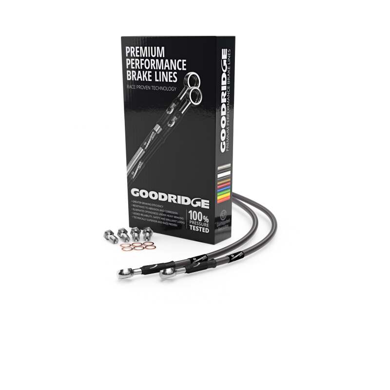 Goodridge 94-96 Yamaha FZR600R Carbon Front SS Brake Lines