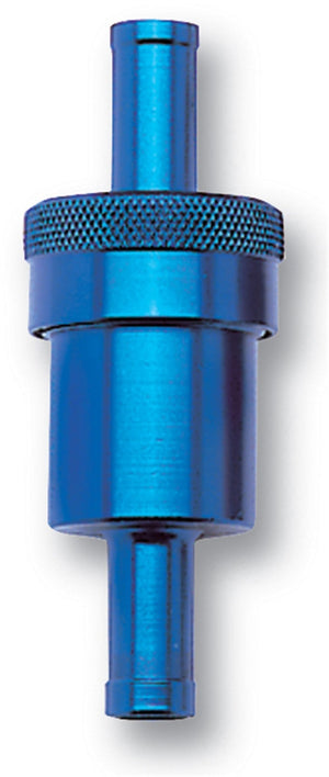 Russell Performance Blue Street Fuel Filter (3in Length 1-1/8in diameter 5/16in inlet/outlet)