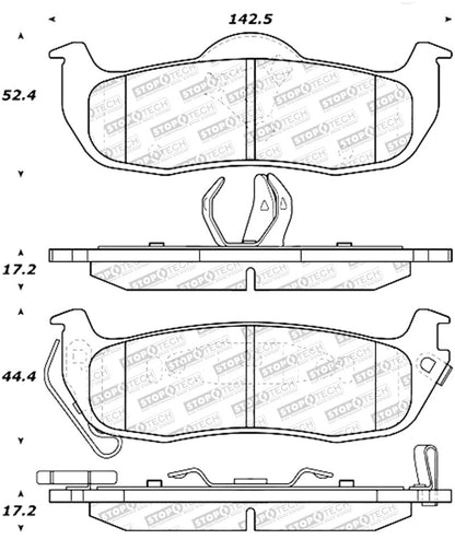 StopTech Street Select Brake Pads - Front