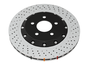 DBA 13-16 Cadillac CTS V Front Right 5000 Series 2-Piece Drilled Rotor w/Black Hat