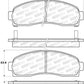 StopTech Sport Brake Pads w/Shims and Hardware - Rear