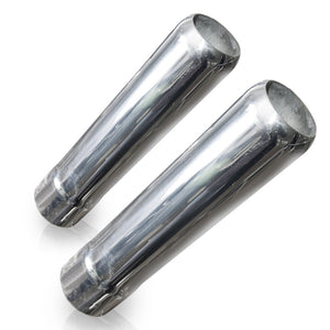 Stainless Works Pencil Cut Exhaust Tips 2 1/4in Body 2 1/4in ID Inlet