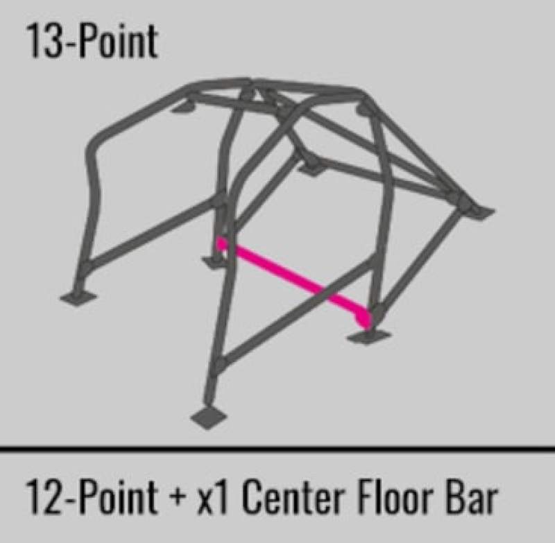 Cusco SFTY21 2-Pssgr 13pt BLK Around Dash Roll Cage 95-01 Acura Integra Type R (DC2) (S/O/No Cancel)