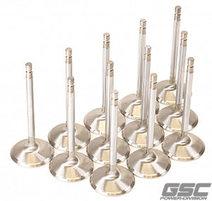 GSC P-D Nissan VR38DETT 38.15mm Head +1mm OS 94.95mm Long Flat Face Intake Valve - Set of 12