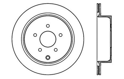 StopTech 03-12 Infiniti FX35 Drilled Sport Left Rear Cryo Rotor