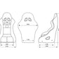 NRG FIA Competition Seat w/Competition Fabric & FIA Homologated Free Driving Position