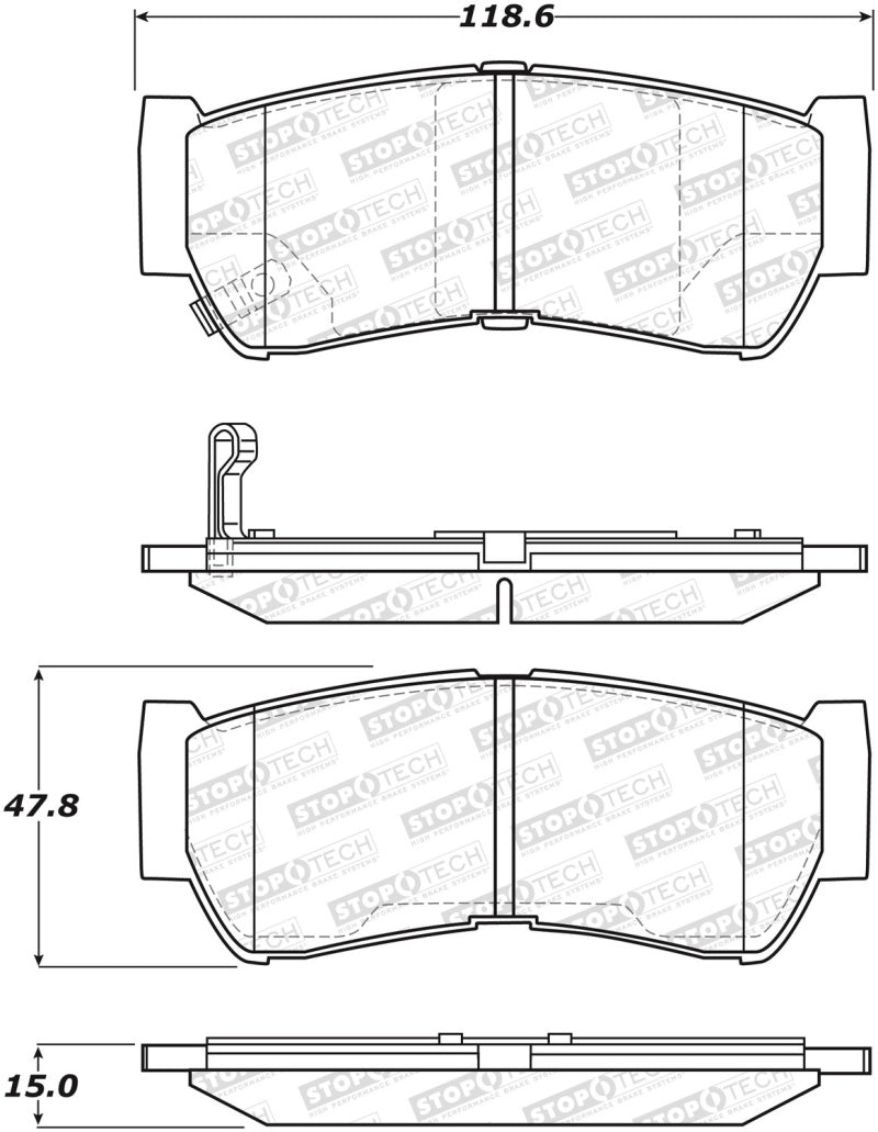 StopTech Street Brake Pads - Front