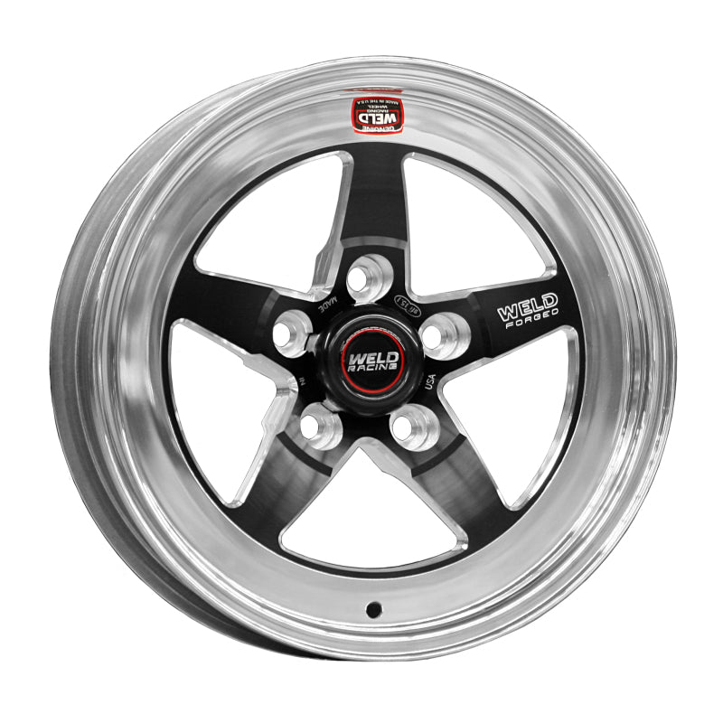 Weld S71 15x8.33 / 5x4.5 BP / 4.5in. BS Black Wheel (Medium Pad) - Non-Beadlock