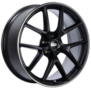 BBS CI-R 20x10 5x112 ET25 Satin Black Polished Rim Protector Wheel -82mm PFS/Clip Required