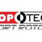 StopTech 00-09 S2000 Slotted & Drilled Left Front Rotor