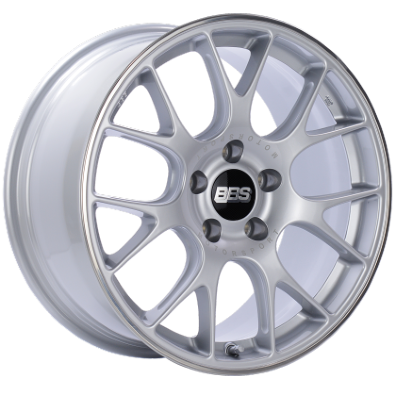 BBS CH-R 20x9 5x130 ET49 CB71.6 Brilliant Silver Polished Rim Protector Wheel w/ Motorsport Etching