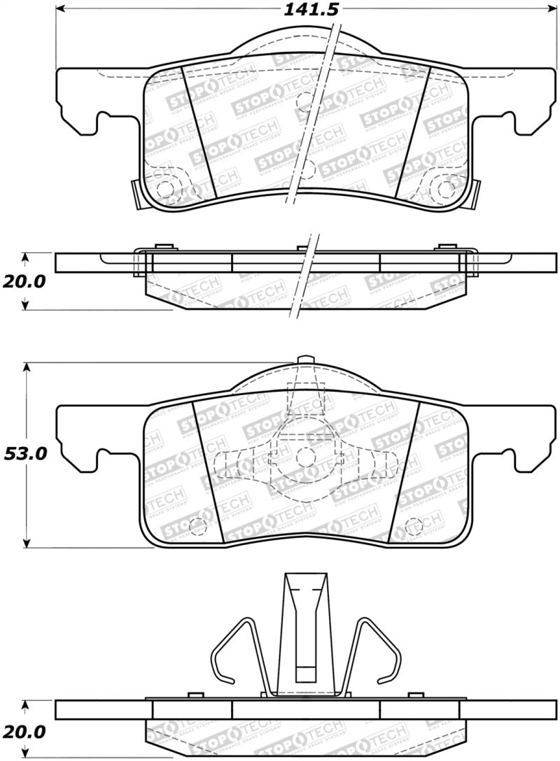 StopTech Street Brake Pads