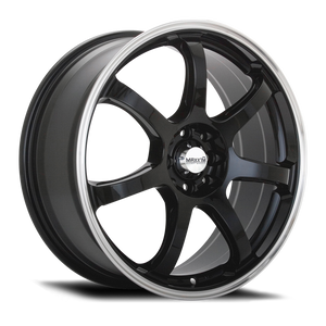 Maxxim Knight 17x7 8x100/114.3 ET40 Gloss Black Lip Polish