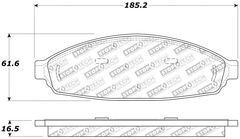 StopTech Sport Brake Pads w/Shims and Hardware - Front