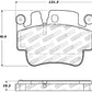 StopTech Performance 00-07 Porsche Boxster S / 06-07 Cayman / 99-05 911 Carrera Front Brake Pads