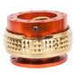 NRG Quick Release Kit - Pyramid Edition - Orange Body / Chrome Gold Pyramid Ring