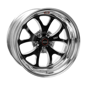 Weld S76 17x8 / 5x4.75 BP / 4.8in. BS Black Wheel (Medium Pad) - Non-Beadlock