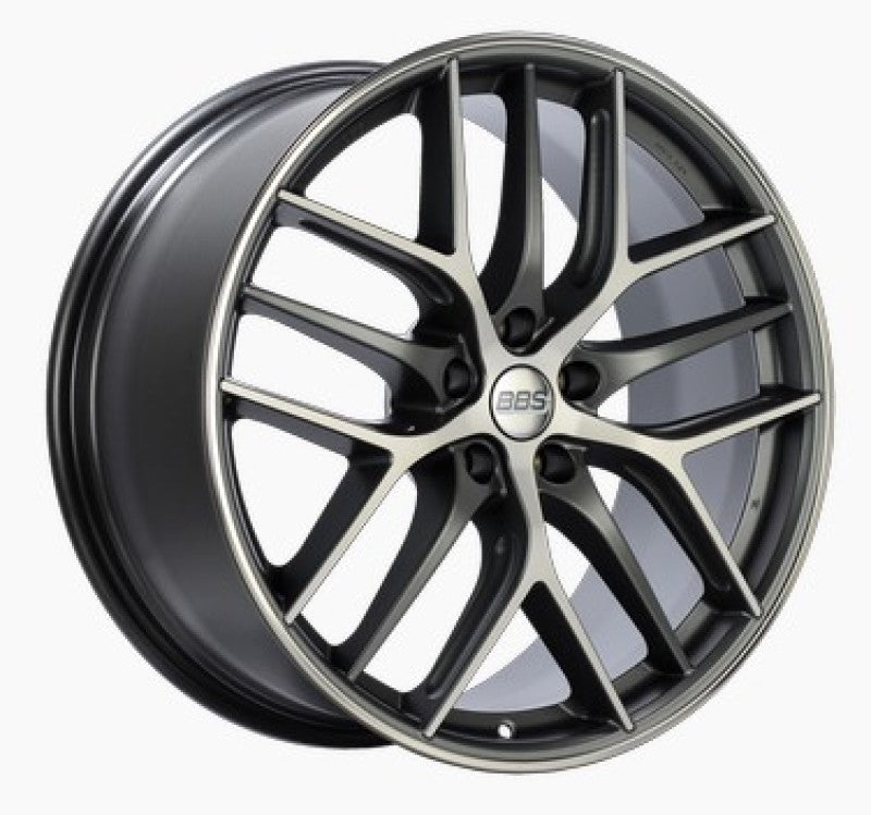 BBS CC-R 19x8 5x120 ET45 Satin Graphite Diamond Cut Polished Rim Protector Wheel -82mm PFS Required