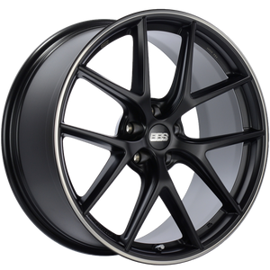 BBS CI-R 20x9 5x120 ET25 Satin Black Polished Rim Protector Wheel -82mm PFS/Clip Required