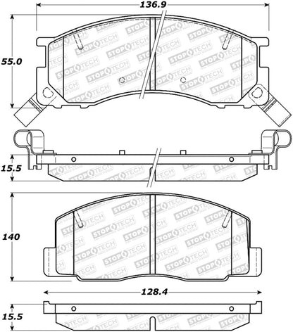 StopTech Street Brake Pads - Front/Rear