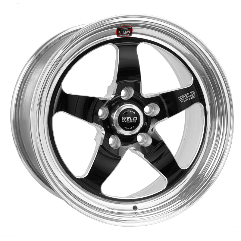 Weld S71 18x10 / 5x4.5 BP / 3.7in. BS Black Wheel (Medium Pad) - Non-Beadlock