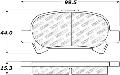 StopTech Street Select Brake Pads - Rear