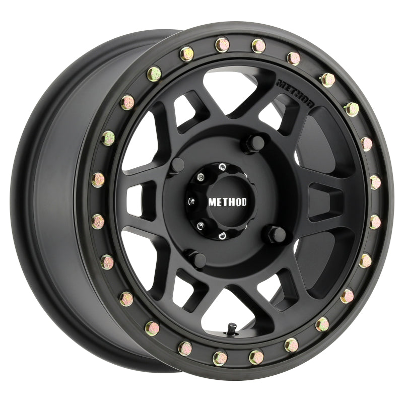 Method MR405 UTV Beadlock 15x7 / 5+2/38mm Offset / 4x156 / 132mm CB Matte Black Wheel