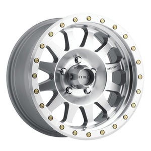 Method MR304 Double Standard 20x10 -18mm Offset 5x5.5 108mm CB Machined/Clear Coat Wheel