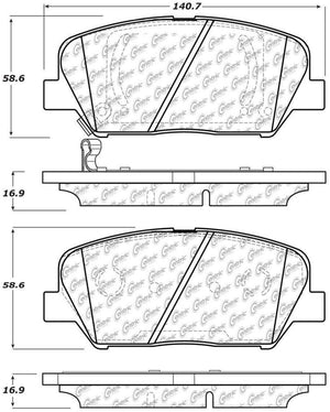 StopTech 11-15 Kia Optima Street Performance Front Brake Pads