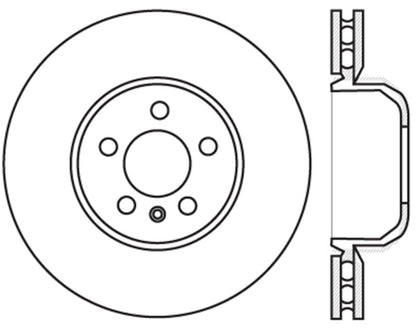 StopTech 12-18 BMW 650i Cryo Drilled Sport Left Front Rotor