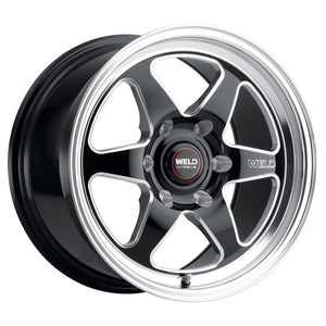 Weld S156 20x7 Ventura 6 Drag 6x135 ET13 BS4.50 Gloss BLK MIL DIA 87.1