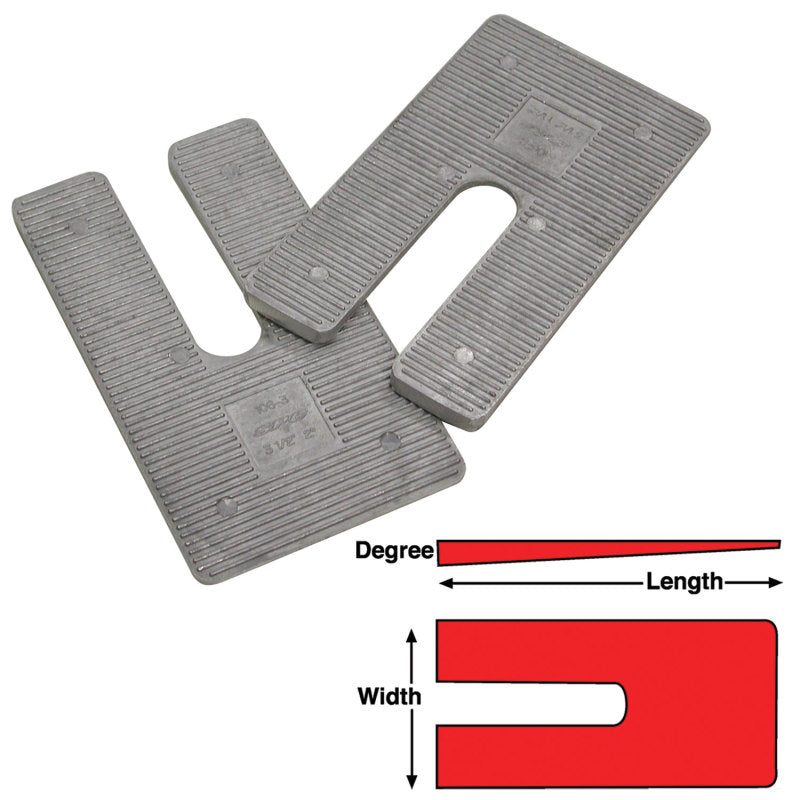 SPC Performance AL SHIMS 3X6 X 0.5 deg.(6)