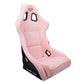 NRG FRP Bucket Seat PRISMA Edition W/ pearlized Back Pink Alcantara - Large