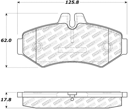 StopTech 02-11 Mercedes G500 Street Select Rear Brake Pads