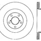 StopTech 06-07 Subaru Impreza WRX (Exc STi) Slotted & Drilled Left Rear Rotor